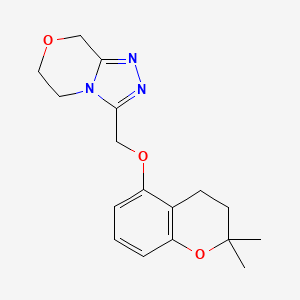 3-[(2,2-dimethyl-3,4-dihydrochromen-5-yl)oxymethyl]-6,8-dihydro-5H-[1,2,4]triazolo[3,4-c][1,4]oxazine