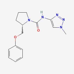 (2S)-N-(1-methyltriazol-4-yl)-2-(phenoxymethyl)pyrrolidine-1-carboxamide