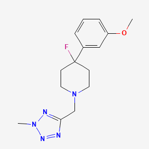 4-Fluoro-4-(3-methoxyphenyl)-1-[(2-methyltetrazol-5-yl)methyl]piperidine