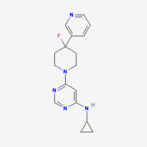 N-cyclopropyl-6-(4-fluoro-4-pyridin-3-ylpiperidin-1-yl)pyrimidin-4-amine