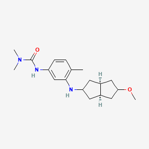 3-[3-[[(3aS,6aR)-5-methoxy-1,2,3,3a,4,5,6,6a-octahydropentalen-2-yl]amino]-4-methylphenyl]-1,1-dimethylurea