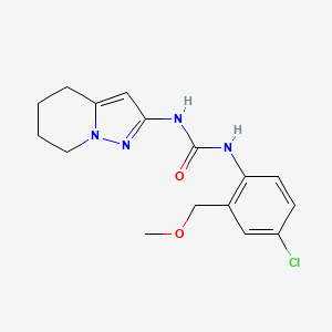 1-[4-Chloro-2-(methoxymethyl)phenyl]-3-(4,5,6,7-tetrahydropyrazolo[1,5-a]pyridin-2-yl)urea