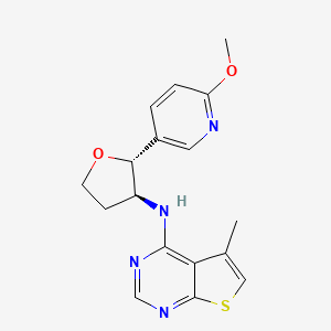 N-[(2R,3S)-2-(6-methoxypyridin-3-yl)oxolan-3-yl]-5-methylthieno[2,3-d]pyrimidin-4-amine