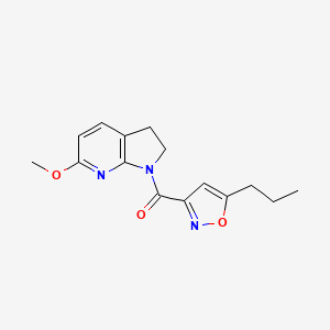 (6-Methoxy-2,3-dihydropyrrolo[2,3-b]pyridin-1-yl)-(5-propyl-1,2-oxazol-3-yl)methanone