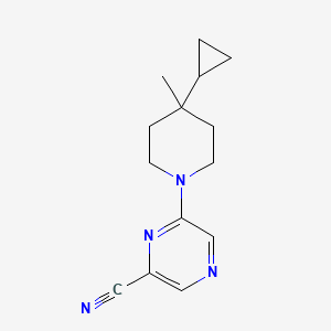 6-(4-Cyclopropyl-4-methylpiperidin-1-yl)pyrazine-2-carbonitrile