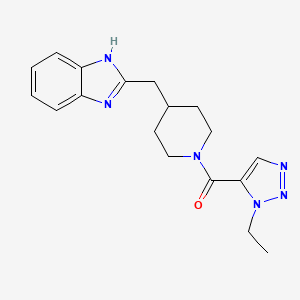 [4-(1H-benzimidazol-2-ylmethyl)piperidin-1-yl]-(3-ethyltriazol-4-yl)methanone