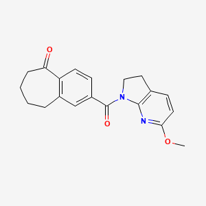 2-(6-Methoxy-2,3-dihydropyrrolo[2,3-b]pyridine-1-carbonyl)-6,7,8,9-tetrahydrobenzo[7]annulen-5-one