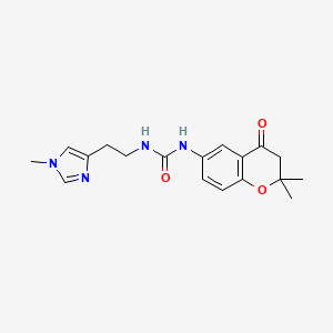 1-(2,2-dimethyl-4-oxo-3H-chromen-6-yl)-3-[2-(1-methylimidazol-4-yl)ethyl]urea