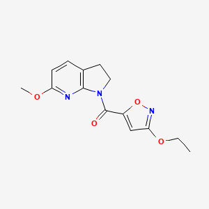 (3-Ethoxy-1,2-oxazol-5-yl)-(6-methoxy-2,3-dihydropyrrolo[2,3-b]pyridin-1-yl)methanone