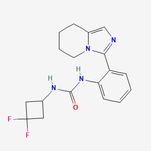 1-(3,3-Difluorocyclobutyl)-3-[2-(5,6,7,8-tetrahydroimidazo[1,5-a]pyridin-3-yl)phenyl]urea