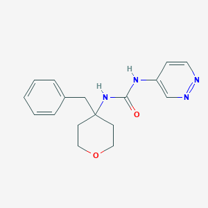 1-(4-Benzyloxan-4-yl)-3-pyridazin-4-ylurea