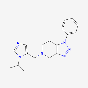 1-phenyl-5-[(3-propan-2-ylimidazol-4-yl)methyl]-6,7-dihydro-4H-triazolo[4,5-c]pyridine