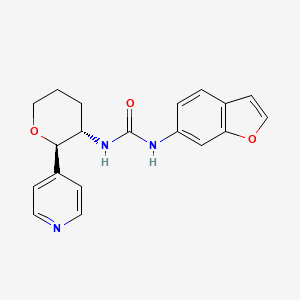 1-(1-benzofuran-6-yl)-3-[(2R,3S)-2-pyridin-4-yloxan-3-yl]urea