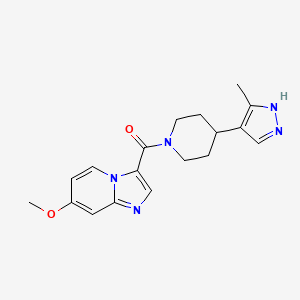 (7-methoxyimidazo[1,2-a]pyridin-3-yl)-[4-(5-methyl-1H-pyrazol-4-yl)piperidin-1-yl]methanone