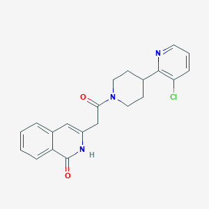 3-[2-[4-(3-chloropyridin-2-yl)piperidin-1-yl]-2-oxoethyl]-2H-isoquinolin-1-one