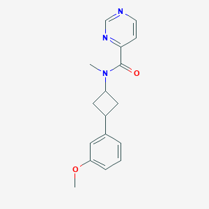 N-[3-(3-methoxyphenyl)cyclobutyl]-N-methylpyrimidine-4-carboxamide