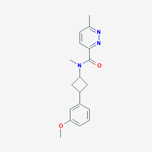 N-[3-(3-methoxyphenyl)cyclobutyl]-N,6-dimethylpyridazine-3-carboxamide