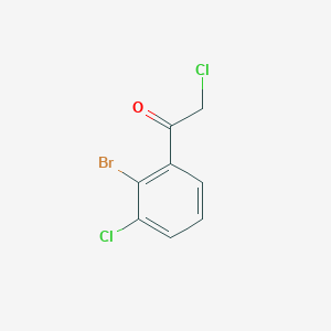 1-(2-Bromo-3-chlorophenyl)-2-chloroethan-1-one