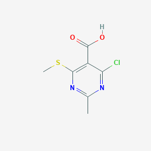 4-Chloro-2-methyl-6-(methylthio)pyrimidine-5-carboxylic acid