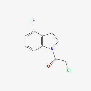 2-Chloro-1-(4-fluoro-2,3-dihydroindol-1-yl)ethanone