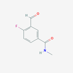 4-Fluoro-3-formyl-N-methylbenzamide