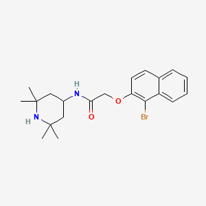 2-(1-bromonaphthalen-2-yl)oxy-N-(2,2,6,6-tetramethylpiperidin-4-yl)acetamide