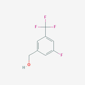molecular formula C8H6F4O B068937 3-氟-5-(三氟甲基)苯甲醇 CAS No. 184970-29-4