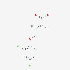 molecular formula C12H12Cl2O3 B6893706 Methyl 4-(2,4-dichlorophenoxy)-2-methylbut-2-enoate 