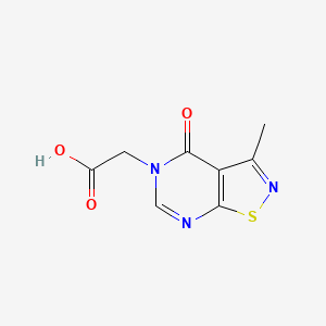 2-(3-Methyl-4-oxo-[1,2]thiazolo[5,4-d]pyrimidin-5-yl)acetic acid