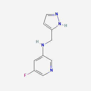 5-fluoro-N-(1H-pyrazol-5-ylmethyl)pyridin-3-amine