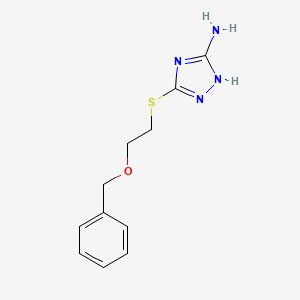 3-(2-phenylmethoxyethylsulfanyl)-1H-1,2,4-triazol-5-amine