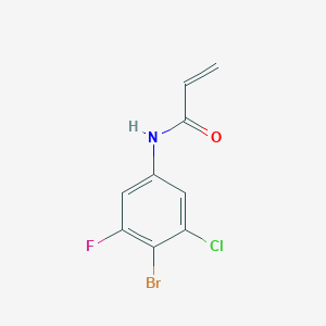 N-(4-bromo-3-chloro-5-fluorophenyl)prop-2-enamide