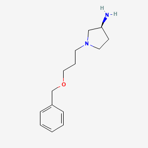 (3S)-1-(3-phenylmethoxypropyl)pyrrolidin-3-amine