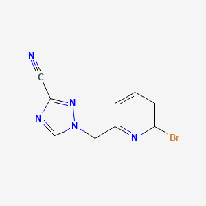 1-[(6-Bromopyridin-2-yl)methyl]-1,2,4-triazole-3-carbonitrile