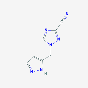 1-(1H-pyrazol-5-ylmethyl)-1,2,4-triazole-3-carbonitrile