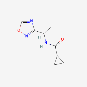 N-[1-(1,2,4-oxadiazol-3-yl)ethyl]cyclopropanecarboxamide