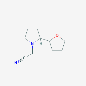 2-[2-(Oxolan-2-yl)pyrrolidin-1-yl]acetonitrile