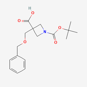 3-[(Benzyloxy)methyl]-1-[(tert-butoxy)carbonyl]azetidine-3-carboxylicacid