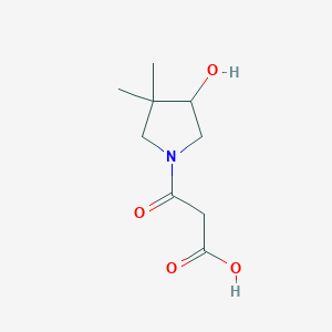 3-(4-Hydroxy-3,3-dimethylpyrrolidin-1-yl)-3-oxopropanoic acid