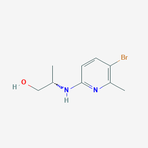 (2S)-2-[(5-bromo-6-methylpyridin-2-yl)amino]propan-1-ol