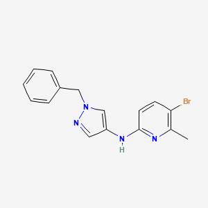 N-(1-benzylpyrazol-4-yl)-5-bromo-6-methylpyridin-2-amine