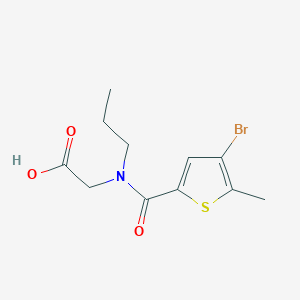 2-[(4-Bromo-5-methylthiophene-2-carbonyl)-propylamino]acetic acid