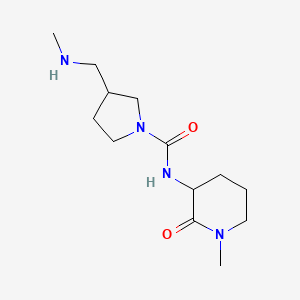 3-(methylaminomethyl)-N-(1-methyl-2-oxopiperidin-3-yl)pyrrolidine-1-carboxamide