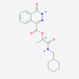 [1-(cyclohexylmethylamino)-1-oxopropan-2-yl] 4-oxo-3H-phthalazine-1-carboxylate