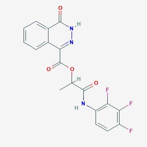 [1-oxo-1-(2,3,4-trifluoroanilino)propan-2-yl] 4-oxo-3H-phthalazine-1-carboxylate