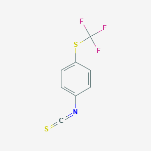 molecular formula C8H4F3NS2 B068955 4-(Trifluoromethylthio)phenyl isothiocyanate CAS No. 189281-95-6