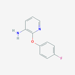 molecular formula C11H9FN2O B068958 3-Amino-2-(4-fluorophenoxy)pyridine CAS No. 175135-64-5