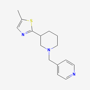 5-Methyl-2-[1-(pyridin-4-ylmethyl)piperidin-3-yl]-1,3-thiazole