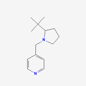 4-[(2-Tert-butylpyrrolidin-1-yl)methyl]pyridine