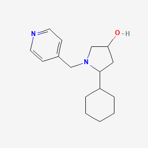 5-Cyclohexyl-1-(pyridin-4-ylmethyl)pyrrolidin-3-ol